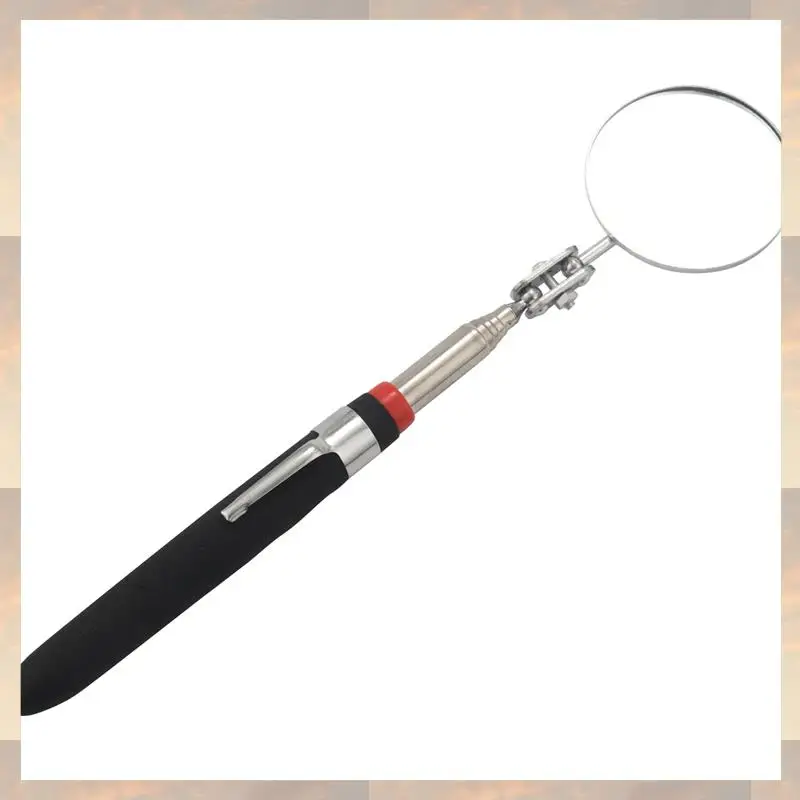 

Flash Trend 6-Pack Round 2-Inch Telescoping Inspection Mirror,Extends Up To 24.5 Inches,Black