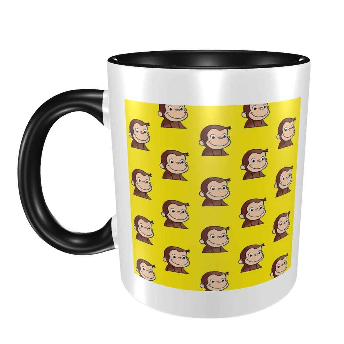 Curious George Backpack Mug Funny Ceramic Coffee Cups Tea Mugs Milk Cup Drinkware Gifts for Woman Man