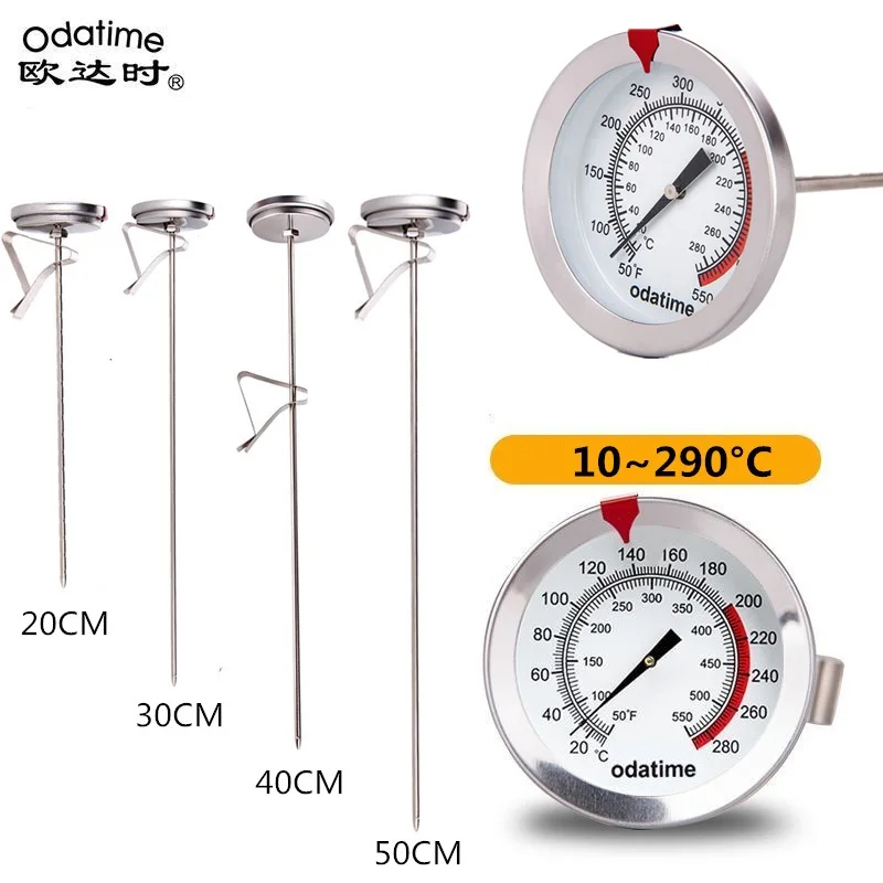 Odatime-Therye.com sonde de cuisson pour viande, 20/30/40/50cm, ustensile de cuisine pour BBQ, jauge de température alimentaire