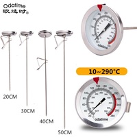 Odatime 20/30/40/50CM Kitchen Thermometer Meals Meat Oven Cooking Probe Thermometer Cookware BBQ Baking Food Temperature Gauge