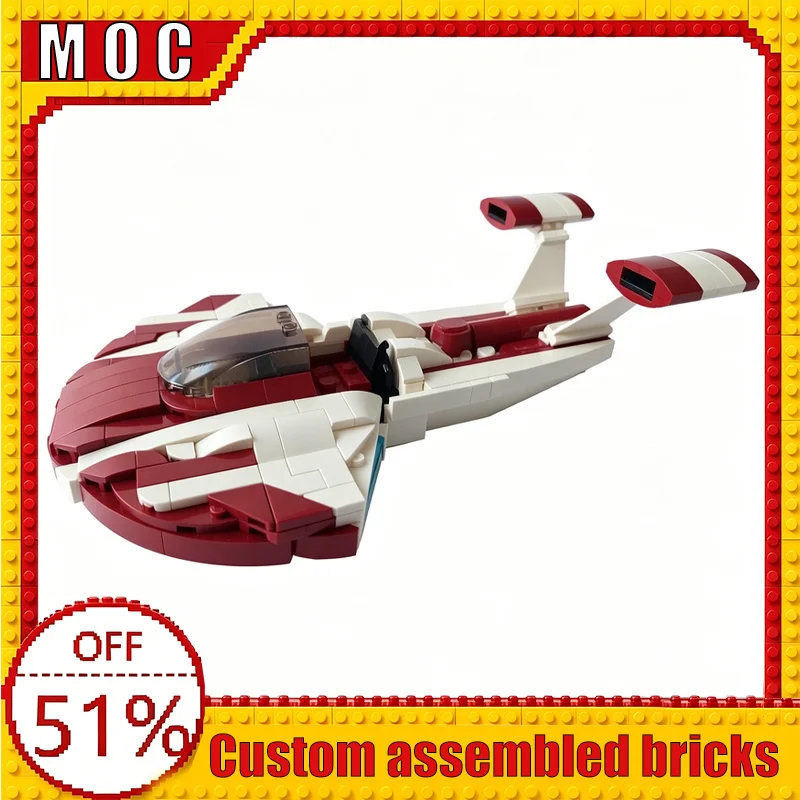 

329 Parts New Floating Racing Vehicle Sci-Fi MOC Building Blocks Assembly Model DIY Assembly Toys Boys Creative Learning Gifts