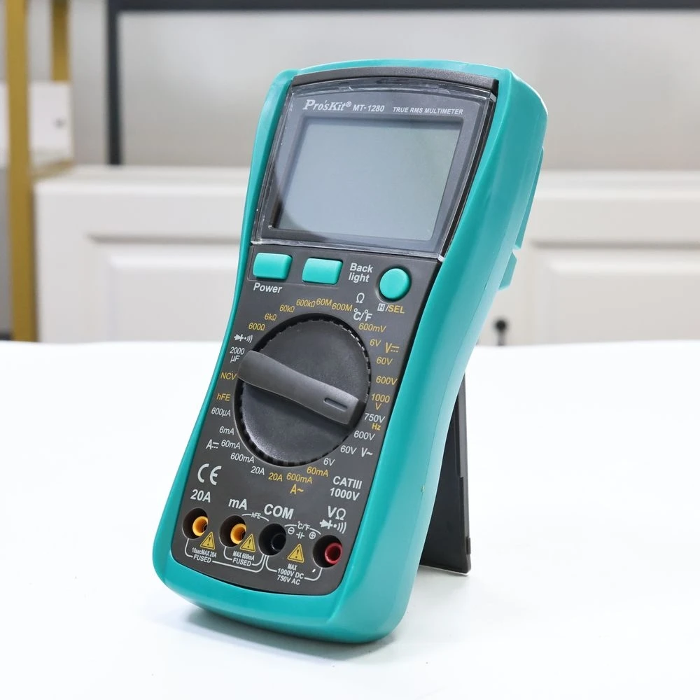 MT-1280 Высокоточный светодиодный цифровой дисплей, мультиметр с автоматическим диапазоном, многофункциональный тестер, вольтметр, амперметр, инструменты
