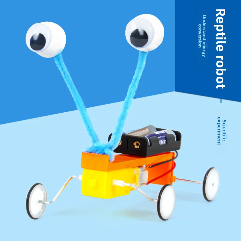 Science Experiment DIY Electric Machine Crawler Robot Student Technology Small Maker Children's Puzzle Toy Material
