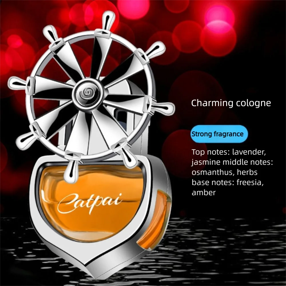Creative Car Aromatherapy Rotating Propeller Cologne Air Freshener Floral Fragrance Windmill Vent Fragrance Aromatherapy
