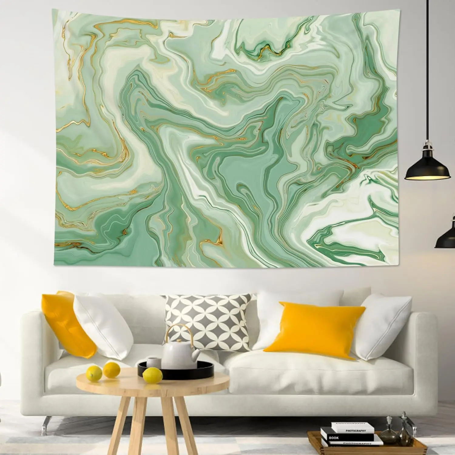 Marble Tapestry Abstract Swirl Marble Wall Tapestry Cute Pastel Wall Hanging for Bedroom College Dorm Photography Party Decor