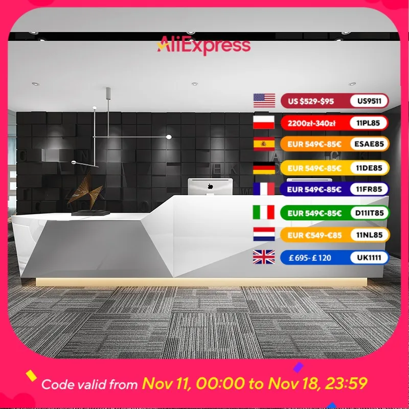 

Дисплей Стойка регистрации Красота Эстетика Крытый Современные стойки регистрации Салон Бизнес Empfangs Theke Офисная мебель