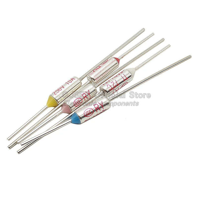 10 قطعة TF الصمامات الحرارية RY 10A 15A 250V درجة الحرارة 72C 85C 99 110 121 125 142 157 160 165C 172C 185C 192C 216C 240C 280C 300 درجة