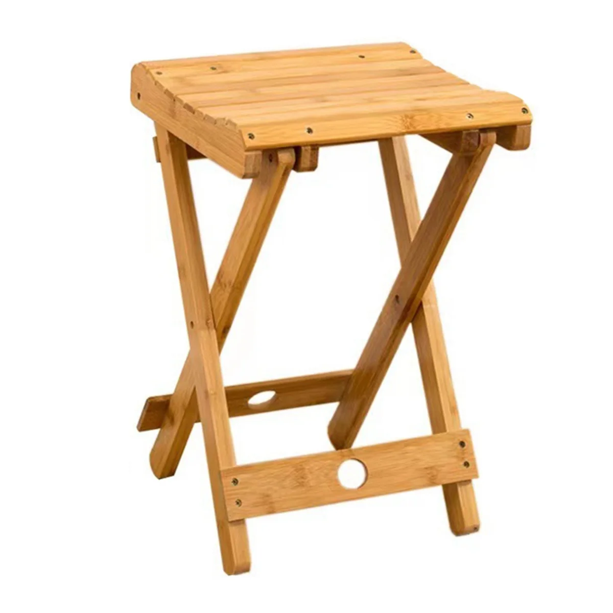 Large Nanzhu Folding Stool Portable Solid Bamboo Outdoor Fishing Chair Small Bench Small Stool