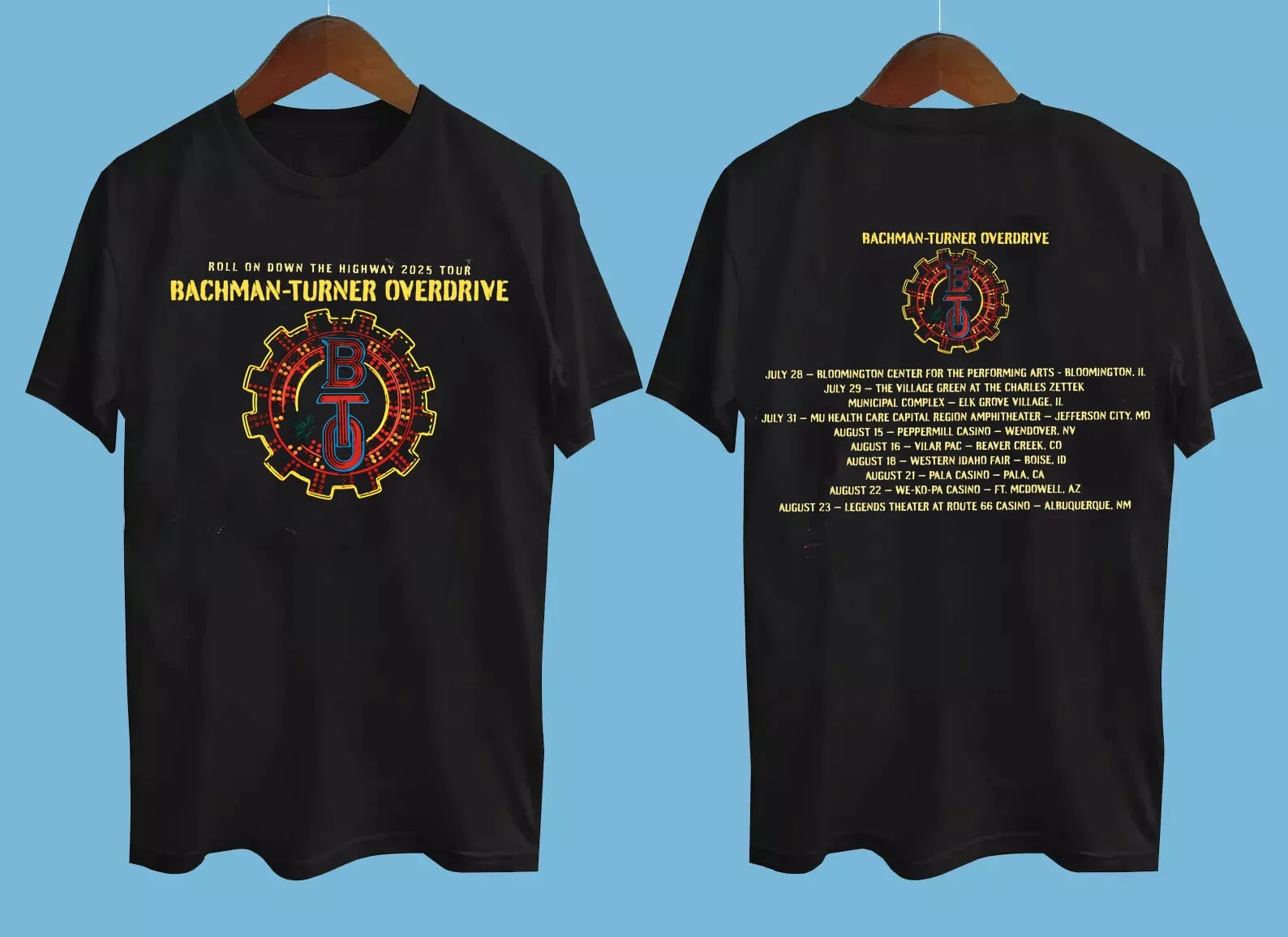 Bachman Turner Overdrive Tour 2025 Gift For Fan Full Size S to 5XL T-shirt