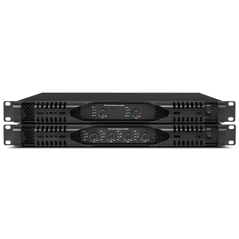New Hot Sell 1U 4*1300W Digital Amplifier 4 Channel KTV Club Party Stereo Sound System Class D Audio Power Amplifier