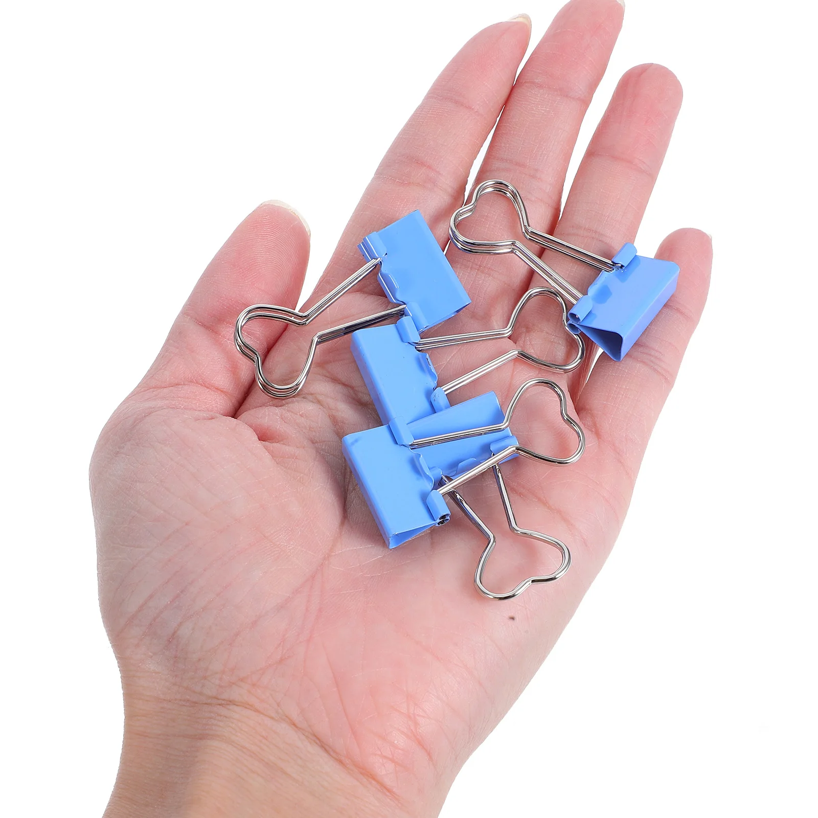 

60 Pcs Love Long Tail Clip Heart Paper Clips for Paperwork Hollow Creative Student