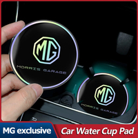 2Pcs Car Emblem Water Cup Pad Color Insulated Coasters Mat For MG ZS MG5 GS HS GT ZST MG3 MG6 MG7 Hector ZX EZS EHS MG3X-Cross