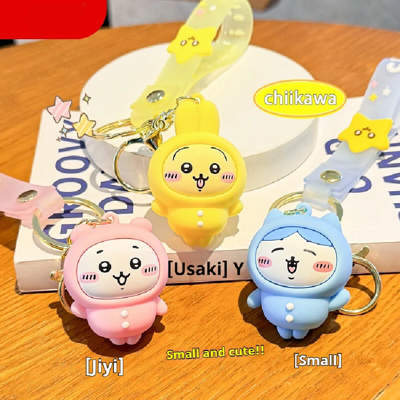 Hot Selling Japanese Giikawa Cartoon Peripheral Usaqi Small Eight Keychain Cute Doll Accessories Bag Pendant Decoration Gift