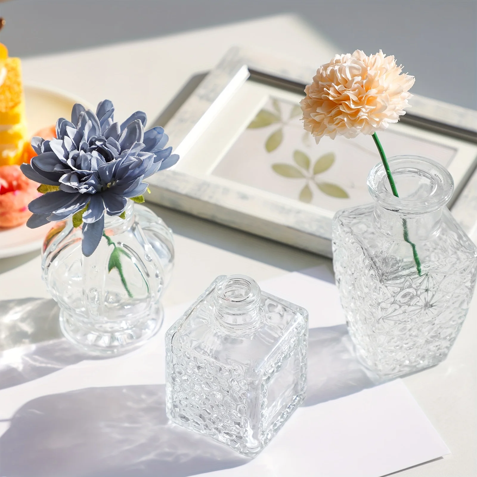 

WHONLINE 30pcs Glass Bud Vases In Bulk, Small Vases for Centerpieces, Flower Vases for Flowers In Bulk for Rustic Wedding, Home Table Decorations, Multiple Sizes, for Halloween And Christmas