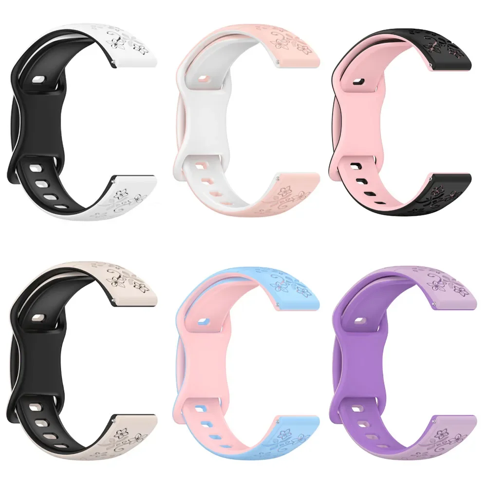 18mm 20mm Silicone Straps For HUAWEI WATCH GT5/4 41mm/GT 5 Pro 42mm For Huawei GT3 2 42mm/GT3 Pro 43mm Watch Bands change straps