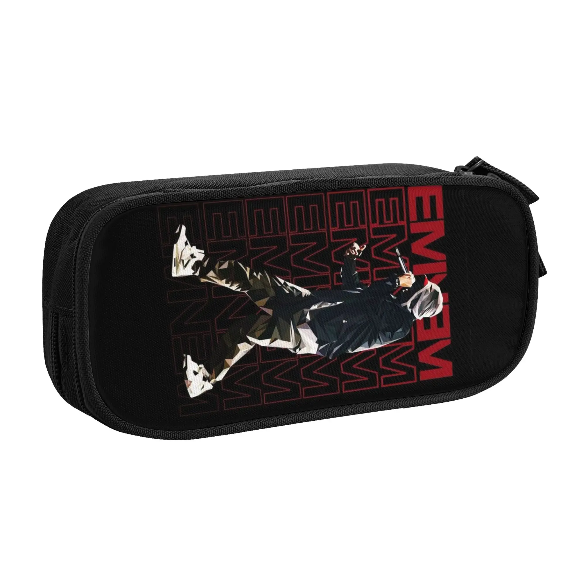 Korean Eminems Hip Hop Rapper  Pencil Case for Girls Boys American Pop Music  Large Capacity Pen Box Bag Stationery