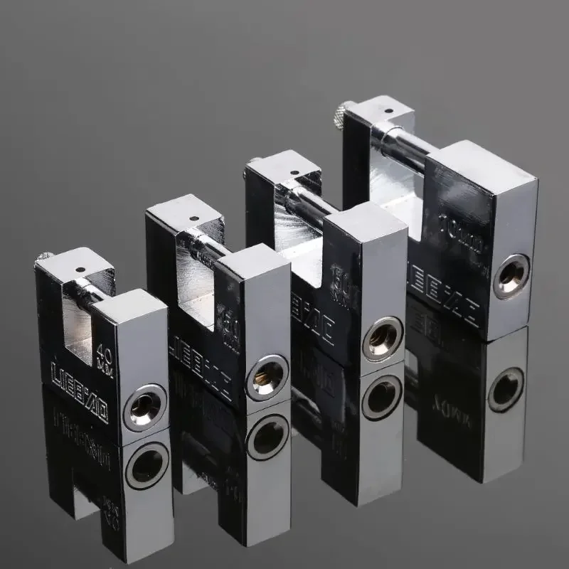 Steel Burglar Padlock Security Safety Lock Antique Horizontal Opening