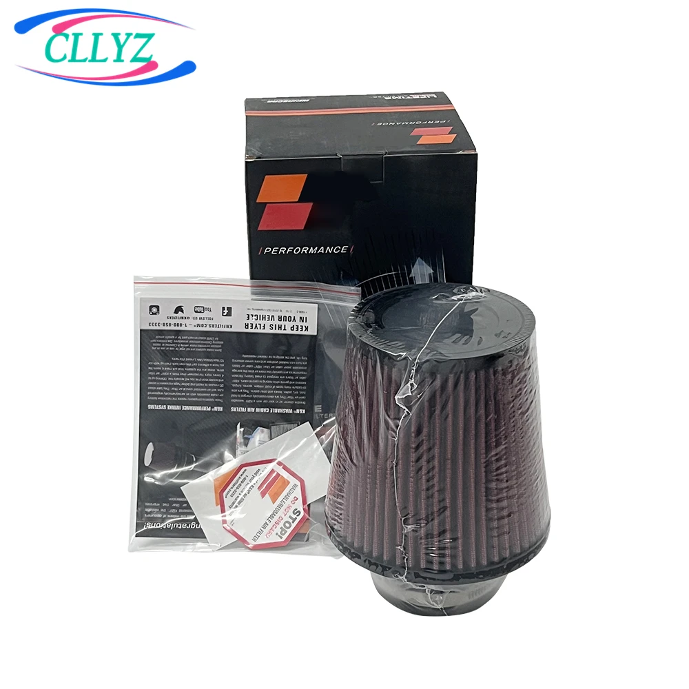 

CLLYZ Car Air Filter For 64/70/76MM Cold Air Intake Red Black K-4990 4950 4960 Sponge High Performance Filter Universal