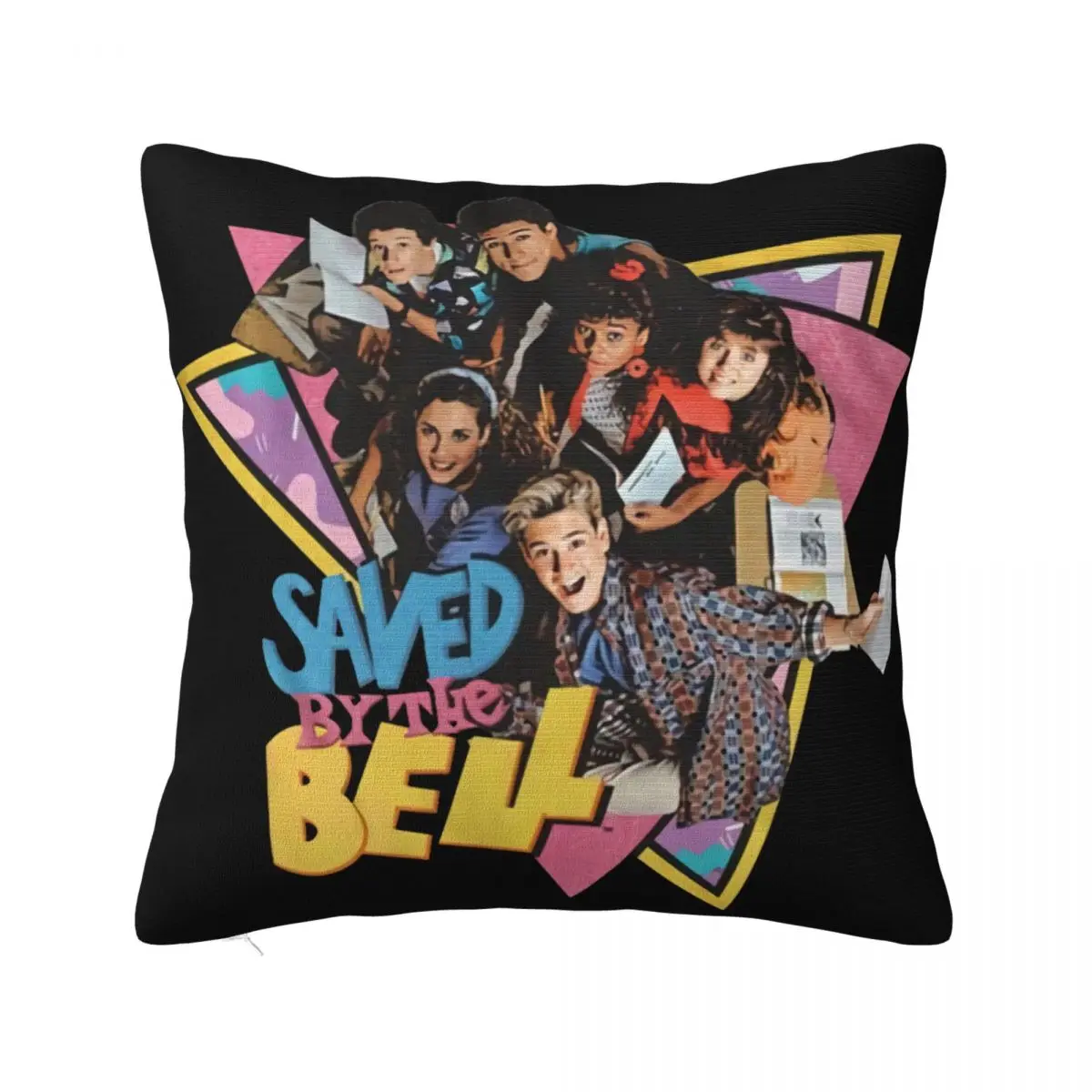 Saved By The Bell Colorful Group Photo Adult Original Creative Discount Oversize Style Sale Geek Spring Pillow Case