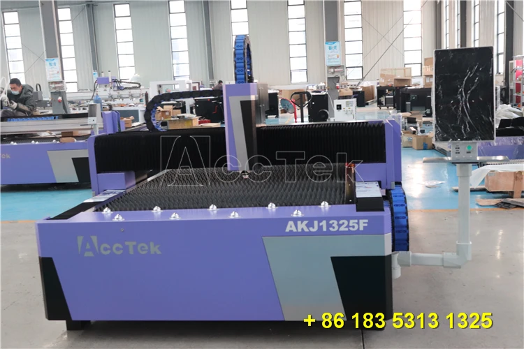 1000w 1500w 2000w Single Table 1325 Metal Stainless Steel Fiber Laser Cutting Machine Hot Sale 4x8ft Laser Cutting Machine