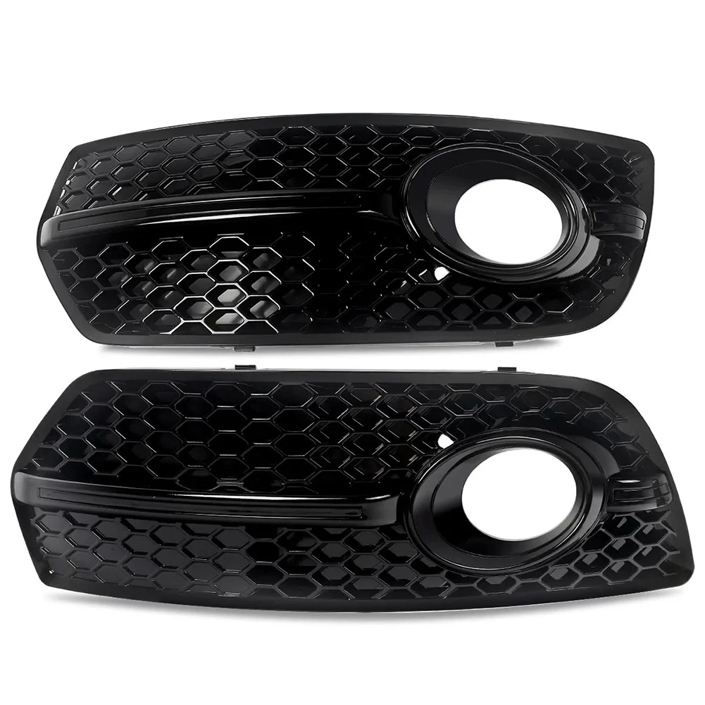 

1 Pair Front Lower Bumper Fog Light Cover Grille Grill Assembly Compatible With 2009 2010 2011 2012 Q5 Standard Bumper Model