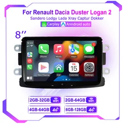 Android Radio For Dacia Sandero Duster Captur Logan Symbol Docks Lodgy Multimedia CarPlay AUTO GPS Navigation SWC BT WiFi
