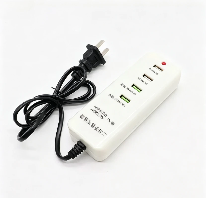 Car ship mobile phone charging AC and DC dual-purpose battery 24V220V fast charging converter 4 ports USB