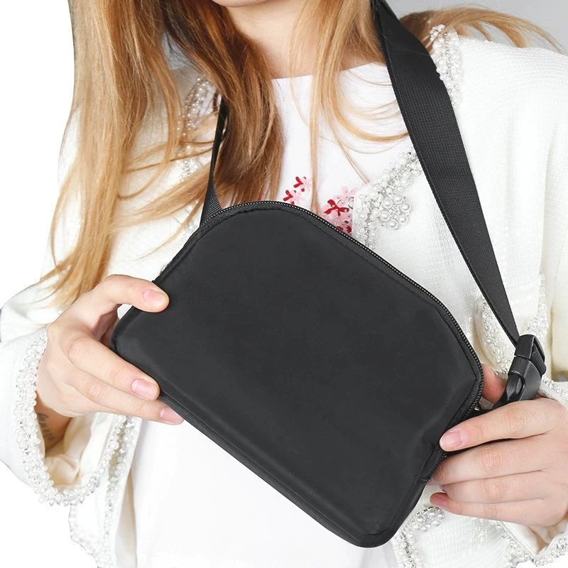 Fashionable Simple Versatile Waist Bag Multi-functional Adjustable Shoulder Strap Trendy Outdoor Crossbody Lining Lightweight