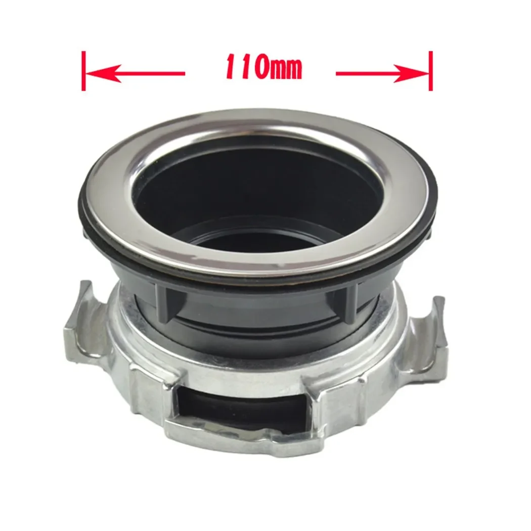 1pc 11 X 6.5 Cm Food Waste Disposer Parts Flange Drain Lock Nut Replacement Garbage Disposal Stainless Steel/Plastic Power Tools