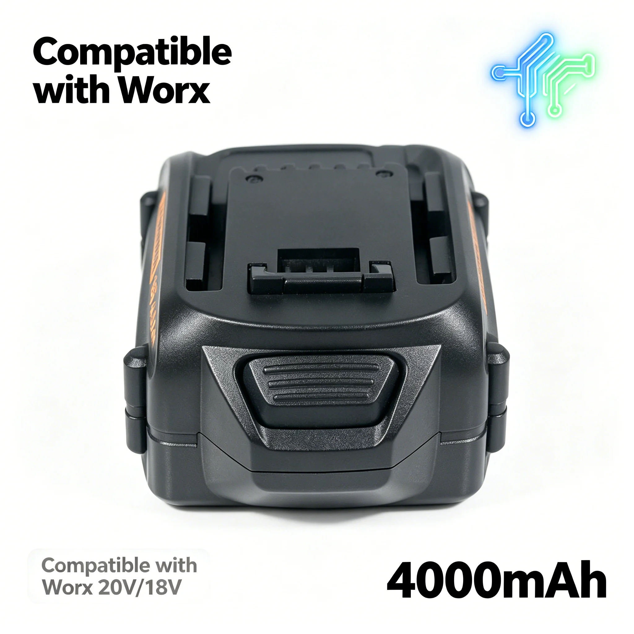

18V 4000mAh rechargeable lithium battery for power tools, suitable for Worx WA3553 35514