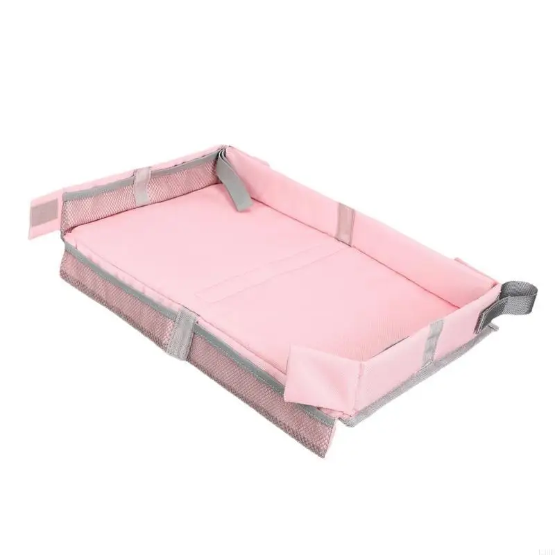 L38E Space Saving Kids airplanes Travel Tray Foldable Multifunctional Desk for 3 to 12