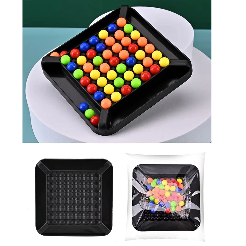 Rainbow Ball Toys Rainbow Elimination Fun Games Chess Children\'s Desktop Parent Child Toys Kindergarten Puzzle Toys Gifts