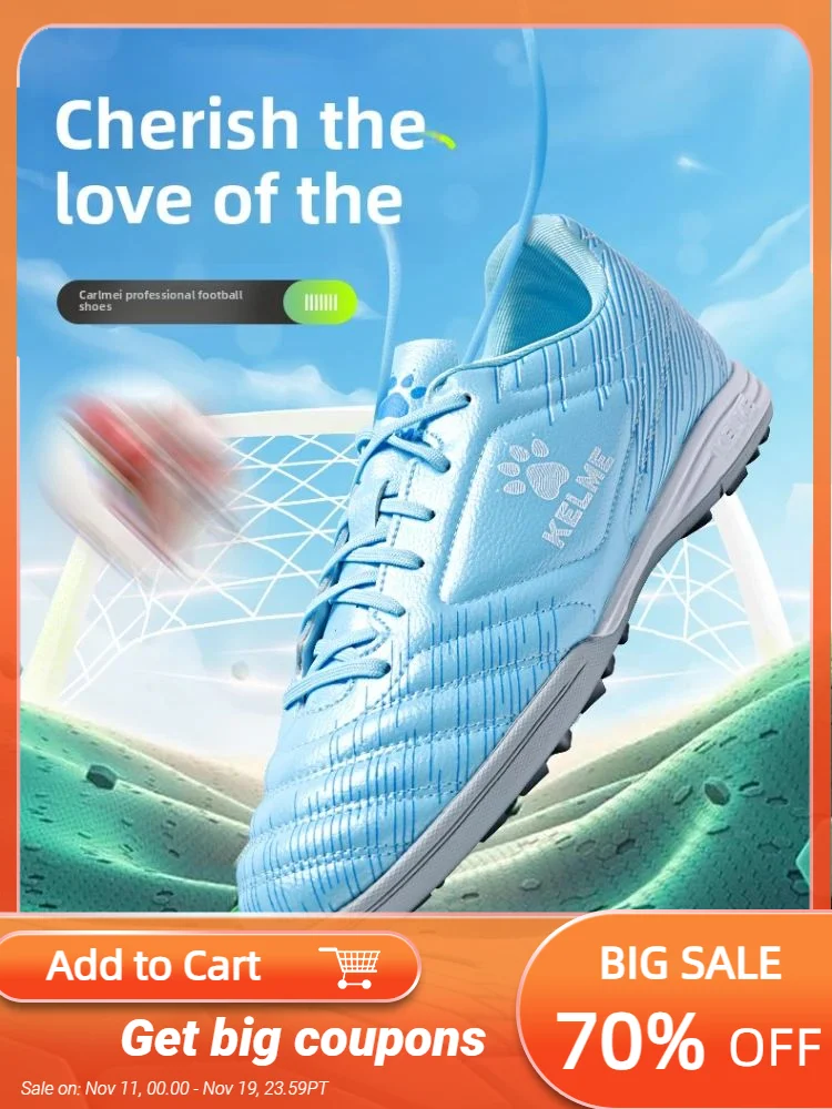 

Детские футбольные бутсы Kelme, мужские противоскользящие футбольные бутсы для взрослых, противоскользящие футбольные бутсы для начальной школы, футбольные бутсы Tf