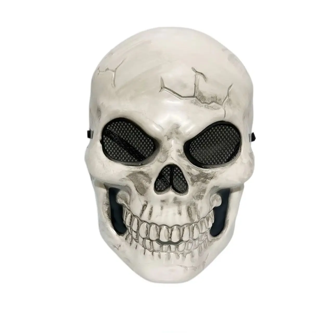 Halloween-Horror-Vollgesichtsmaske Gruseliges Cosplay Geisterhaus Skelett-Kostüm-Requisiten