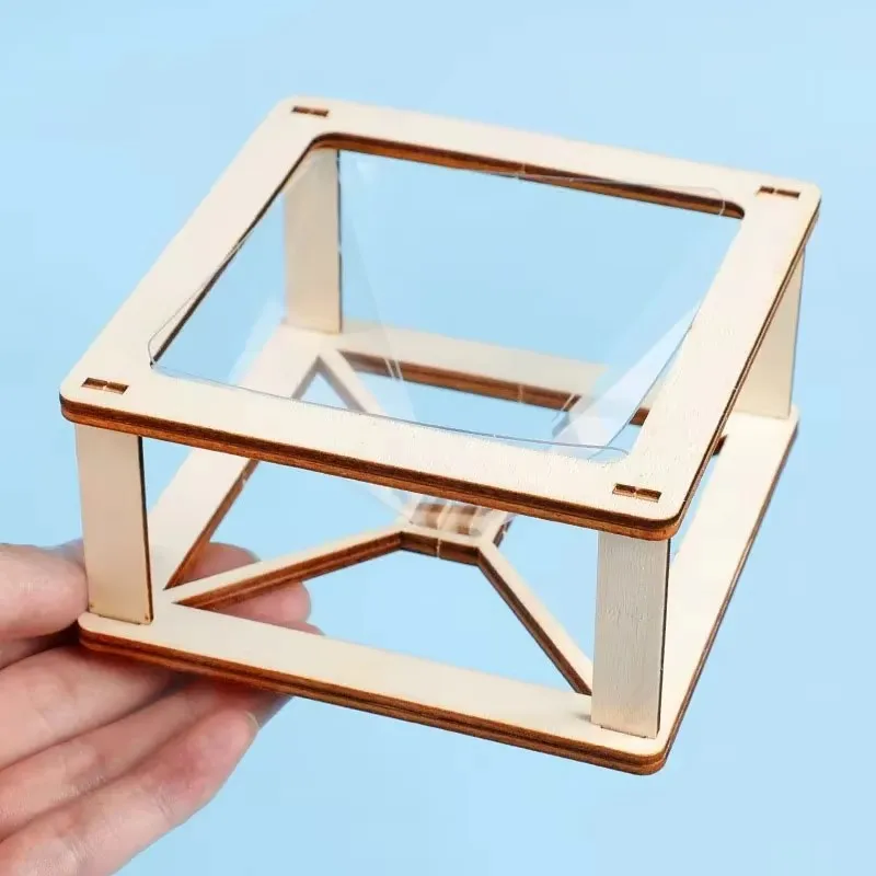 DIY 3D Holographic Projector Kit for Kids Scientific Production Handmade Puzzle Experimental Materials Small Invention Projects gallery 1