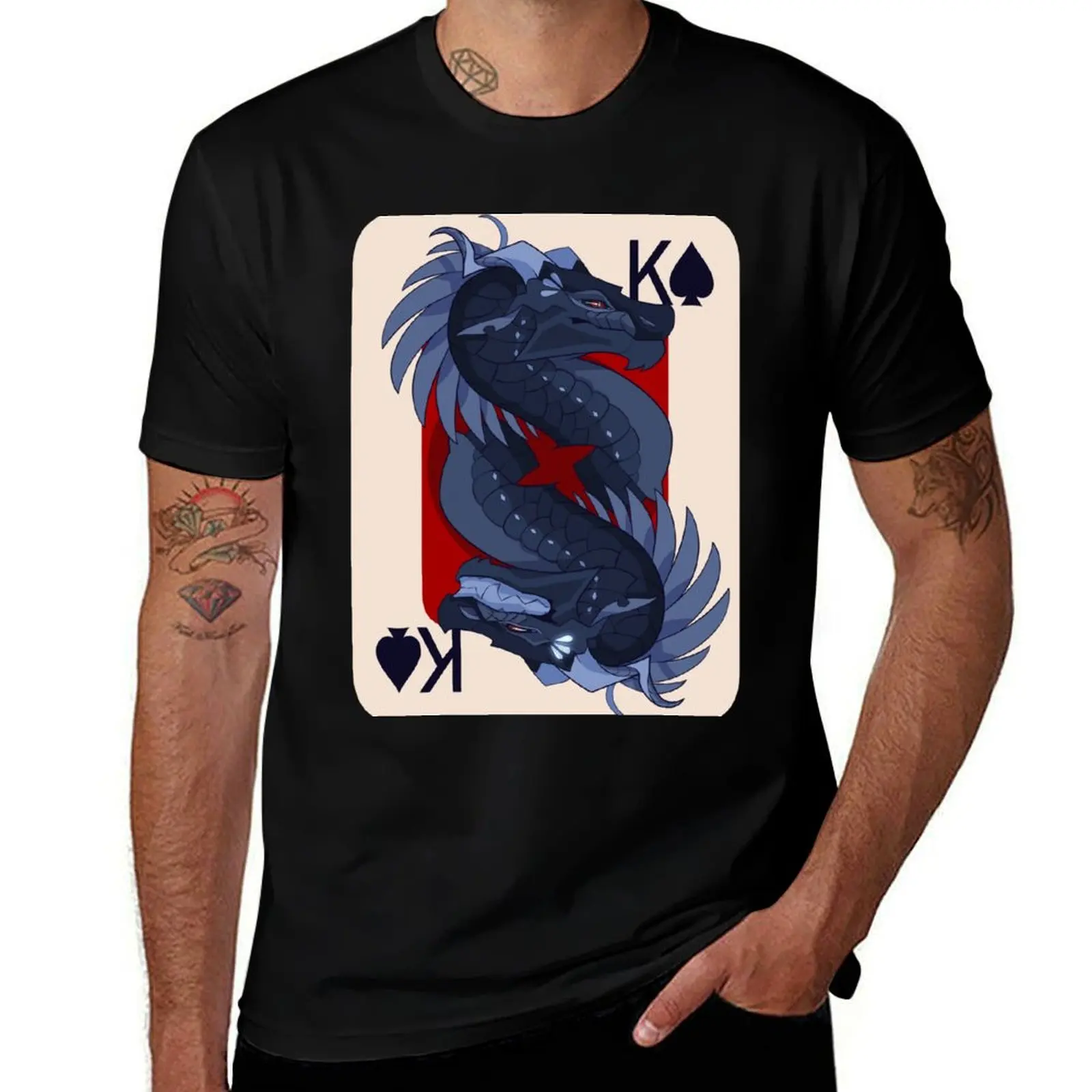

King of Spades - Darkstalker WoF T-Shirt men t shirt cotton 100% t shirts for man graphic tees T-Shirt