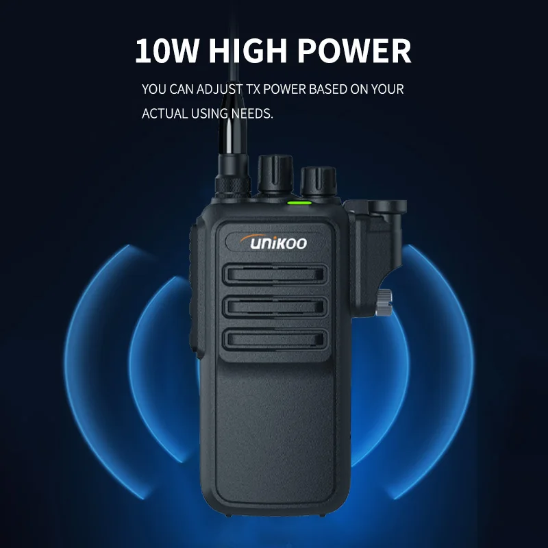 UNIKOO UK550W 10W Walkie Talkie Long Range Communication Radios Walkie-talkie IP67 Waterproof Durable Two-way Radio Long Reach