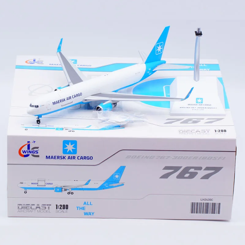 LH2430C Alloy Collectible Plane JC Wings 1:200 Maersk Air Cargo \