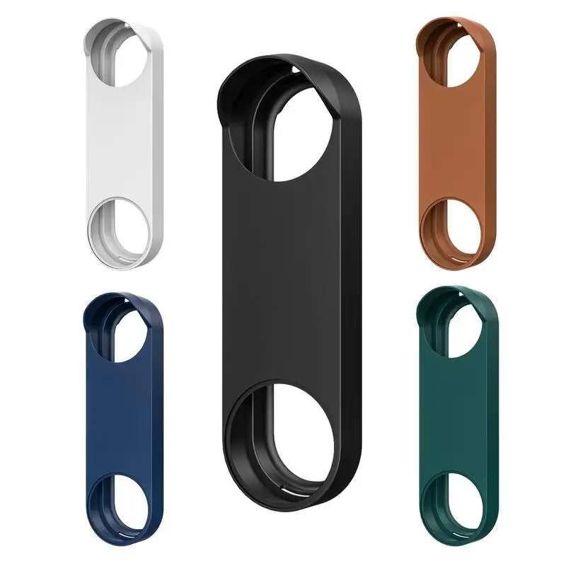 

Silicone Case Designed ForGoogle Nest Hello Doorbell Cover Black Full Protection Night Vision Compatible Smart Equipment