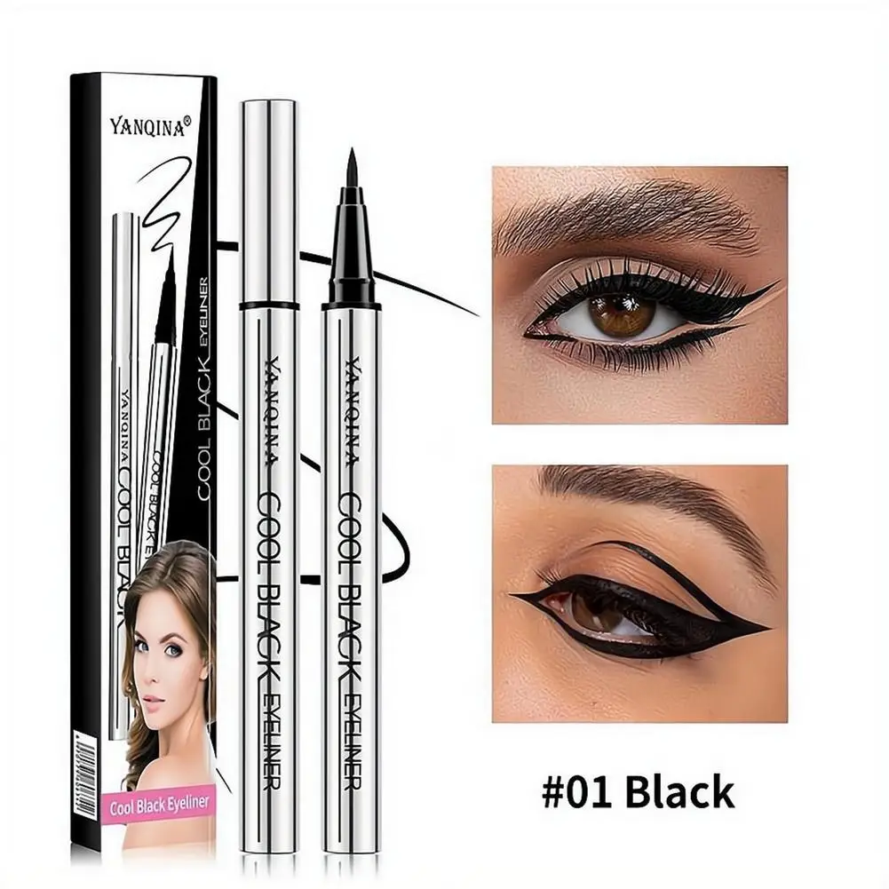 Quick-dry Eyeliner Pencil Makeup Long Lasting Smooth Matte Eye Liner Waterproof Anti Smudge Liquid Eyeliner Pen Eyes Cosmetics