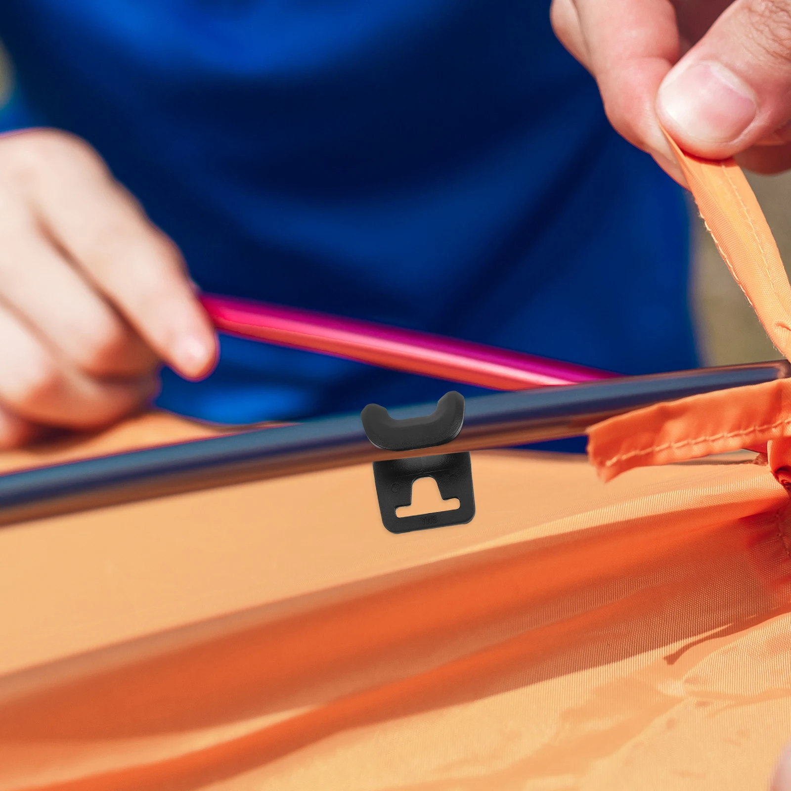 

10Pcs Plastic Tent Hooks Stable Setup for Tent Layers Easy to Use and Secure Multipurpose Camping Accessories Camp Accessories