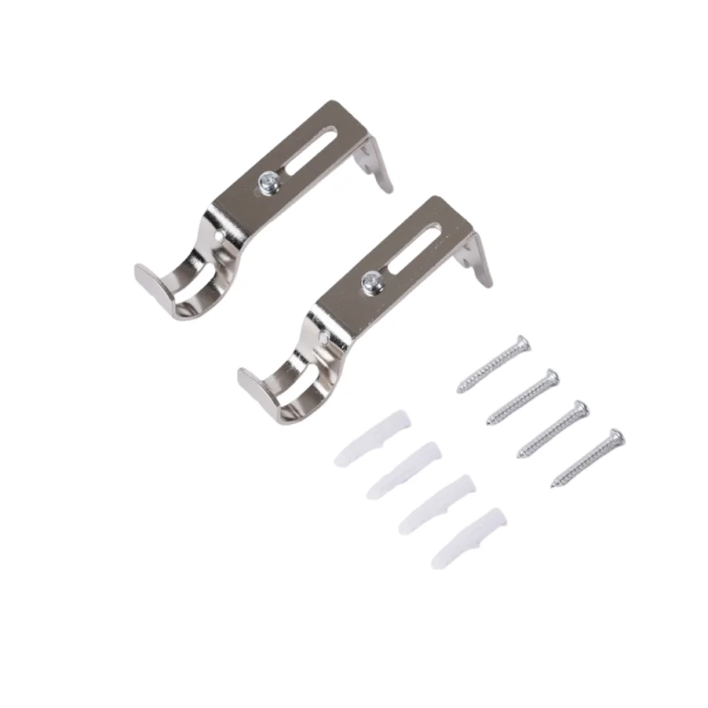 

Adjustable Direction Length Curtain Rod Hook Universal Wall-mounted Support Roman Pole Bracket Metal Construction Extendable