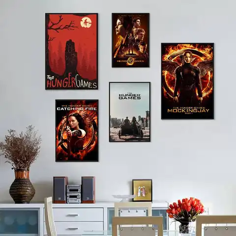 Movie The Hunger Games Anime Posters Sticky Whitepaper Prints Posters Artwork Kawaii Room Decor