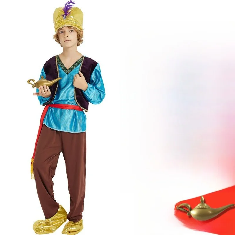 loween Cosplay S Aladino Costume Festa dei bambini Principe Performance Abbigliamento Ragazzi Piccolo Principe Vestito Tradizionale Cina...