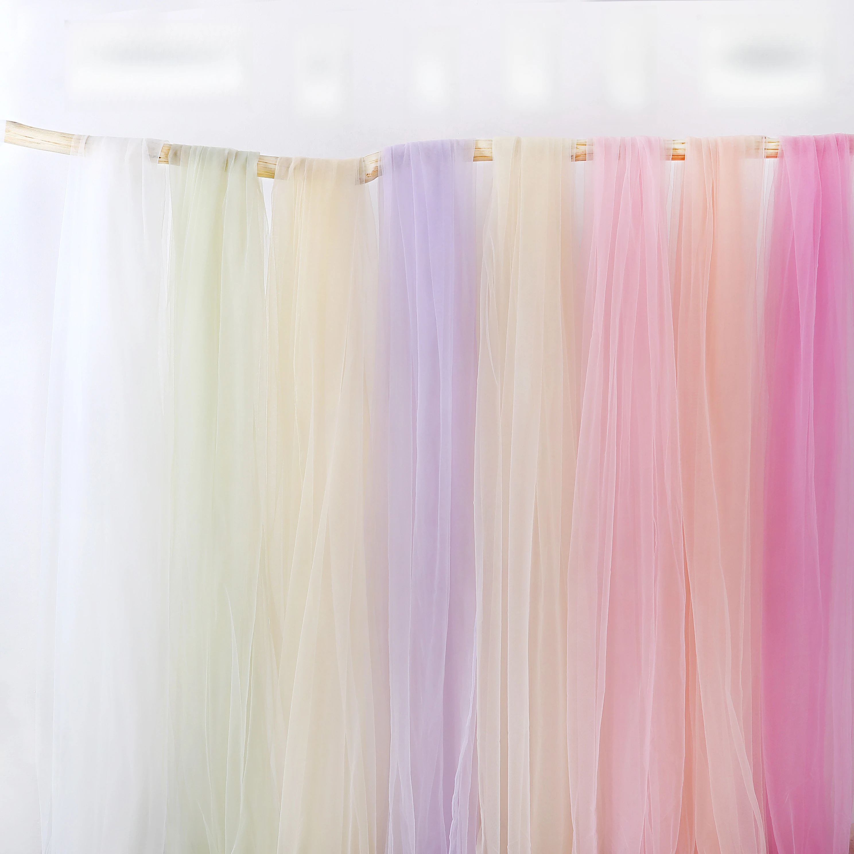 

Colorful Pink Purple Net Mesh For Wedding Background Arch Dress Green Sheer White Gauze Draping Photo Outdoor Decoration Yarn