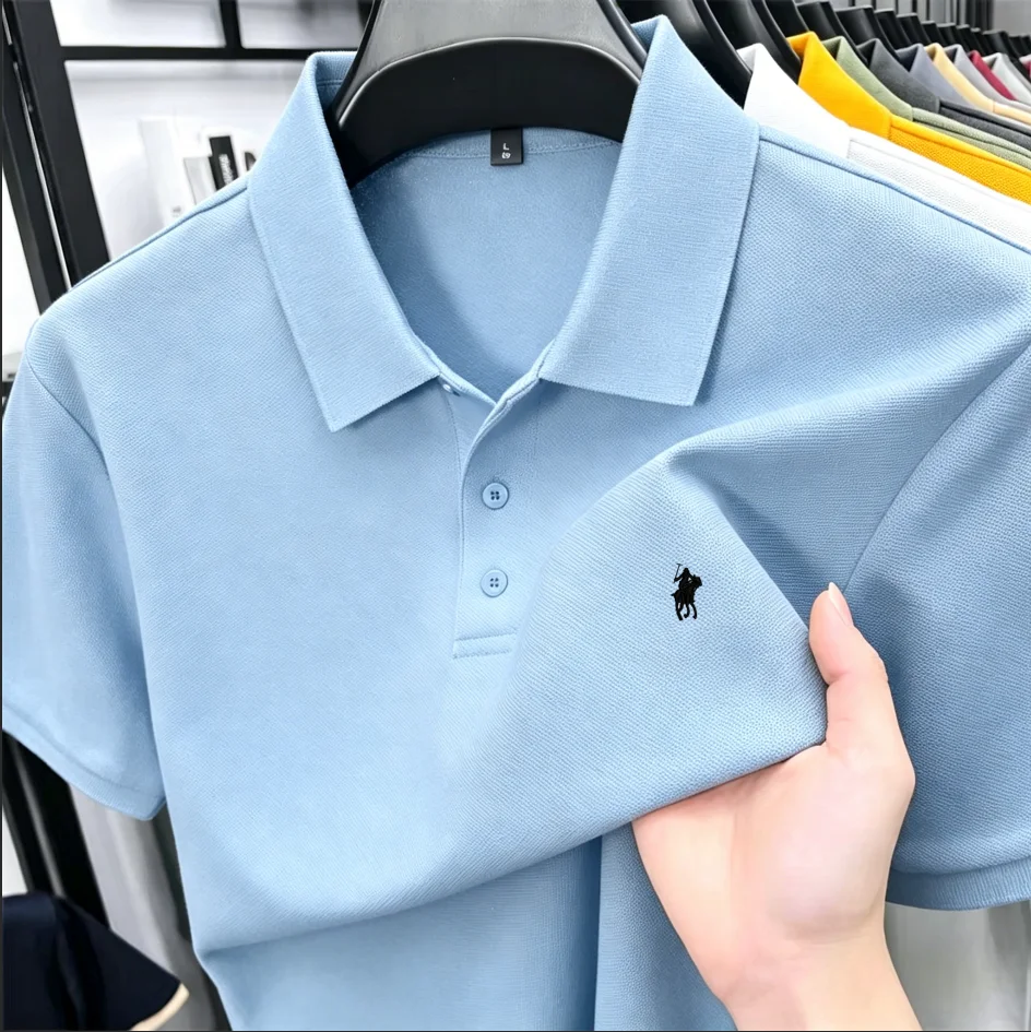 2026 Summer Men's Pique Cotton - Polo Shirt Pique recension och pris