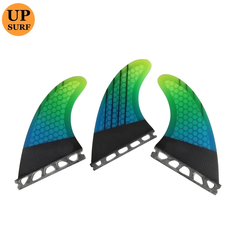 

UPSURF FUTURE-G5 Medium Surf Board, Fin Gradient, Surfing Board, Honeycomb Surfcasting Accessories, 3Pcs Set