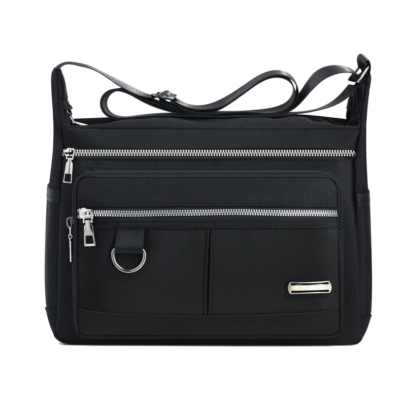 Lässige Umhängetasche für Herren, mehrschichtige Taschen, verstellbare Schultergurte, Business-Umhängetasche, Alltagstasche für den Arbeitsweg, Freizeittasche – Detail 16