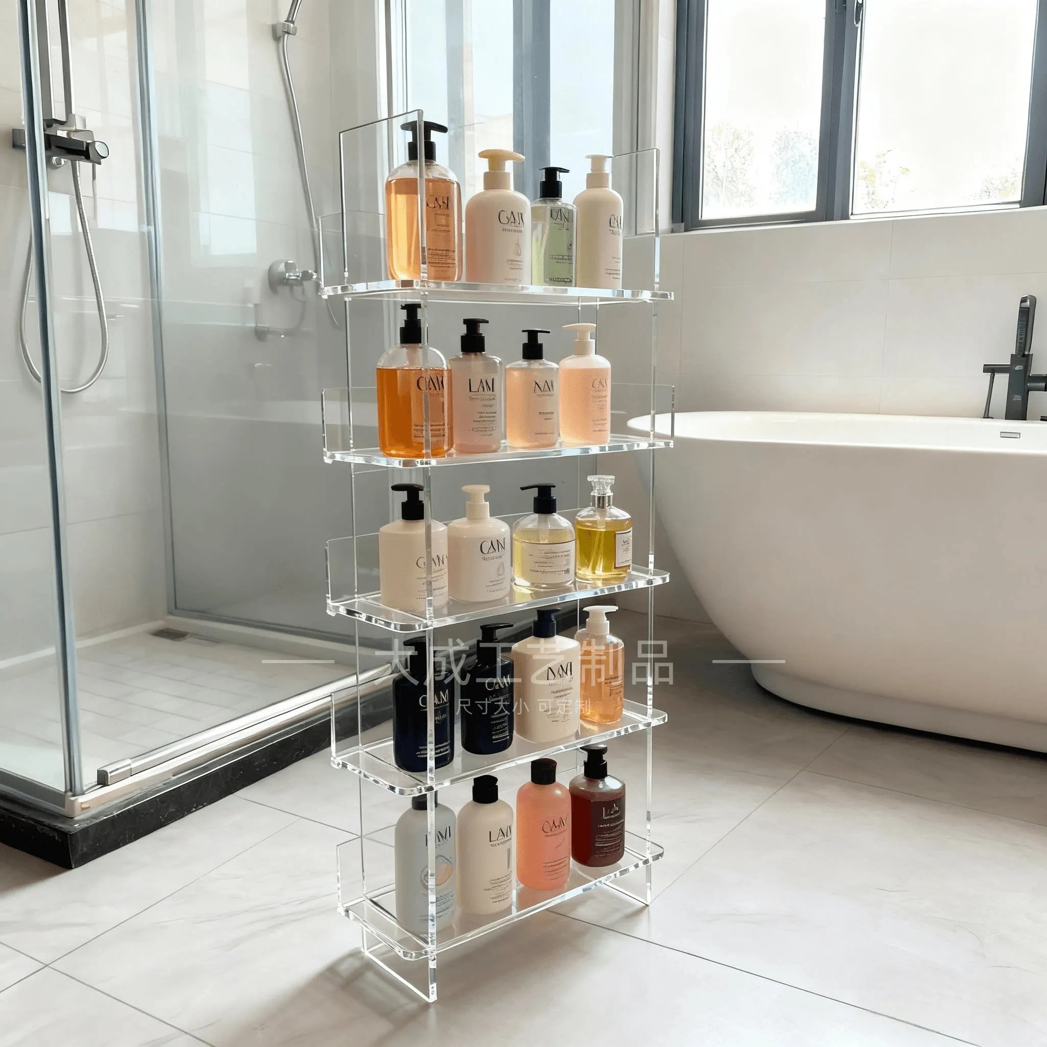 Acrylic toilet rack Cosmetics storage cabinet storage rack Toilet bathroom rack