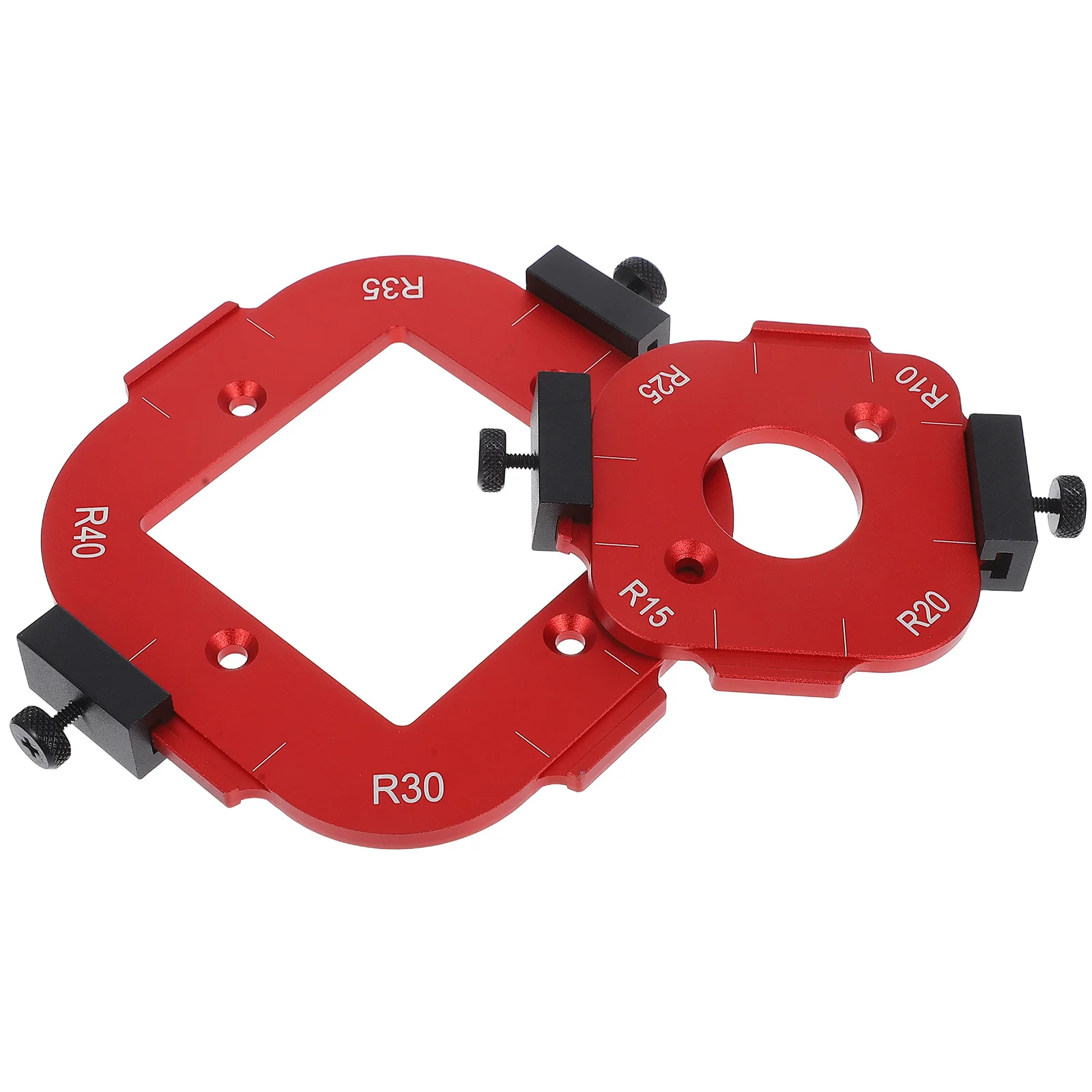 2 Stuks Houtbewerking Ronde Hoek Sjabloon 5Mm 8Mm Radius Router Jig Voor Diy Meubels Kast Arc Hoek tool Router